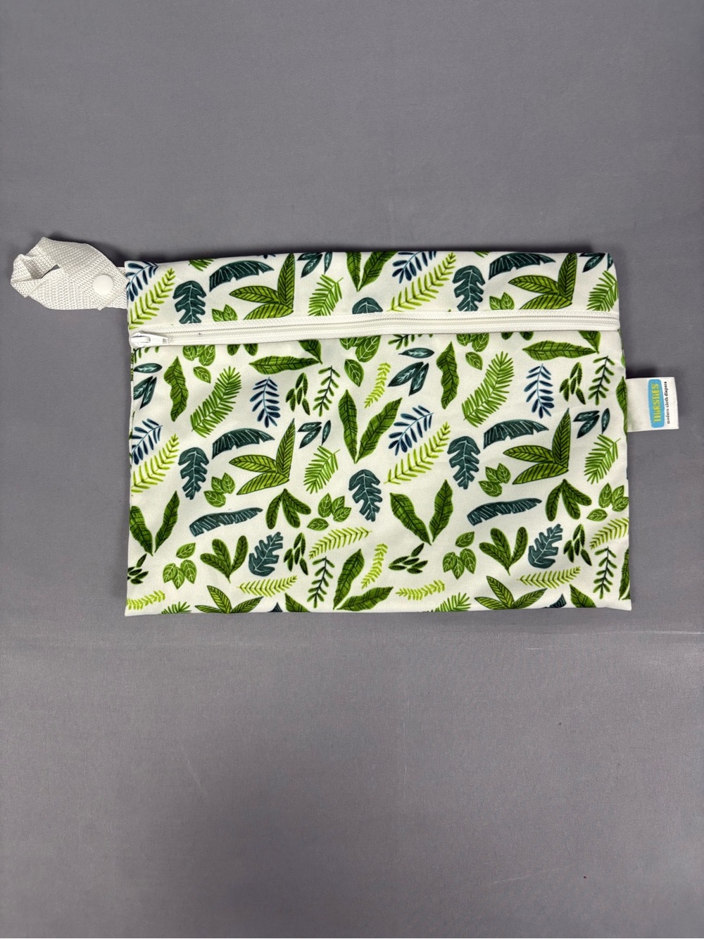 Thirsties Wet Bag Tropical Leaf Print Waterproof Cloth Diaper Travel Bag